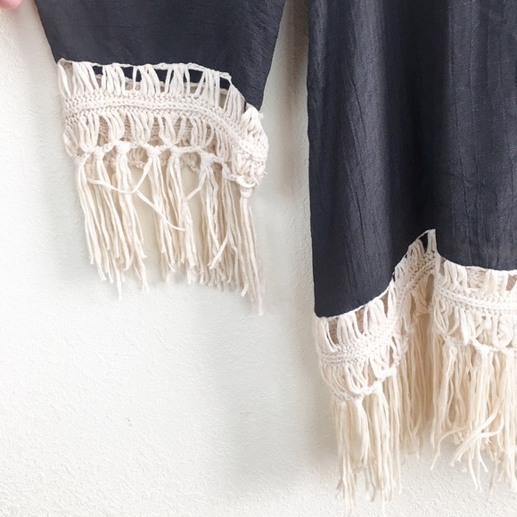 Dreamers NWT Boho Crocheted Peasant Top - Picture 8 of 8